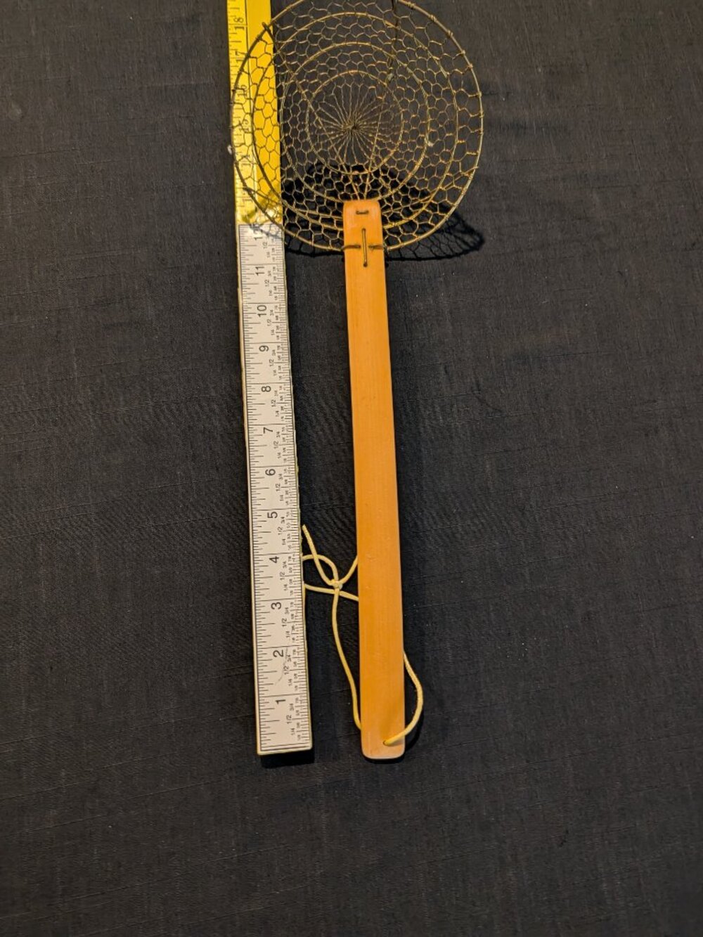 Vintage Wire Skimmer Spider Strainer Kitchen Tool - Picture 4 of 9